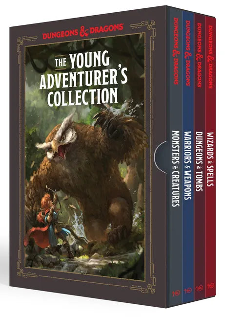 The Young Adventurer's Collection Box Set 1 [Dungeons & Dragons 4 Books]: Monsters & Creatures, Warriors & Weapons, Dungeons & Tombs, and Wizards & Sp - Paperback