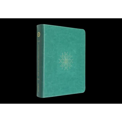 ESV Single Column Journaling Bible (Trutone, Teal, Resplendent Cross Design)
