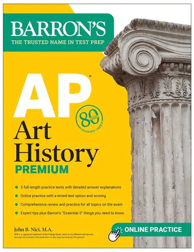 AP Art History Premium, Sixth Edition: Prep Book with 5 Practice Tests + Comprehensive Review + Online Practice - Paperback