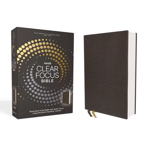 Nasb, Clear Focus Bible, Leathersoft, Charcoal Brown: Read More of the Bible with Better Focus