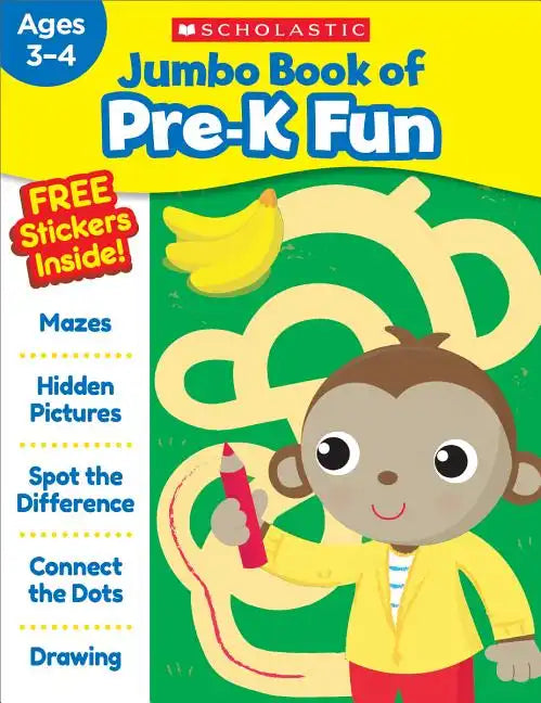 Jumbo Book of Pre-K Fun Workbook - Paperback