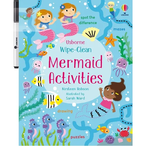 Wipe-Clean Mermaid Activities - Paperback