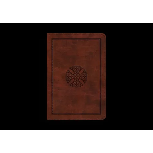 ESV Large Print Compact Bible (Trutone, Brown, Mosaic Cross Design)