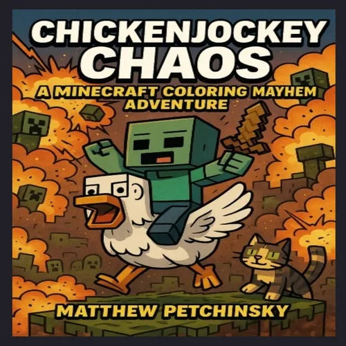 ChickenJockey Chaos: A Minecraft Coloring Mayhem Adventure - Paperback